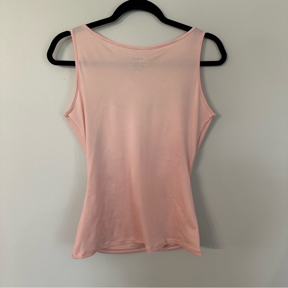 SPANX by Sara Blakely Rosebud Pink Lace Hide & Sleek Bateau Tank Top Sz L GUC - Picture 6 of 6